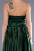 Long Emerald Green Satin Evening Dress ABU3674