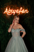 Long Mint Special Design Engagement Dress ABU3664