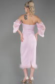 Midi Powder Color Invitation Dress ABK1796