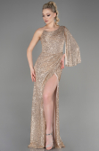 Long Gold Mermaid Evening Gown ABU3667