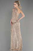 Long Gold Mermaid Evening Gown ABU3667