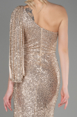 Long Gold Mermaid Evening Gown ABU3667