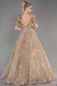 Long Gold Evening Dress ABU3708