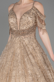 Long Gold Evening Dress ABU3708