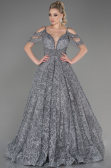Long Grey Evening Dress ABU3708