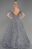 Long Grey Evening Dress ABU3708