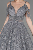 Long Grey Evening Dress ABU3708