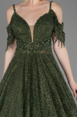 Long Olive Drab Evening Dress ABU3708