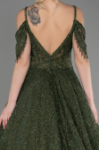 Long Olive Drab Evening Dress ABU3708