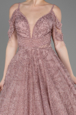 Long Powder Color Evening Dress ABU3708