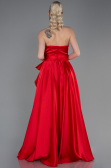 Long Red Satin Evening Dress ABU3674