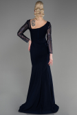 Long Navy Blue Evening Dress ABU3712