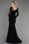Long Black Evening Dress ABU3712