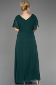Long Emerald Green Chiffon Plus Size Evening Dress ABU2308