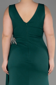Long Emerald Green Plus Size Evening Dress ABU2934