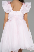 Long Powder Color Girl Dress ABU3722