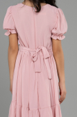 Midi Powder Color Girl Dress ABK1948