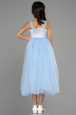 Light Blue Long Girl Dress ABU3031