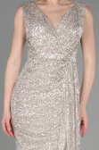 Long Mink Scaly Evening Dress ABU3201