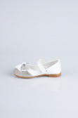 White Leather Kid Shoe MJ4000