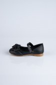 Black Leather Kid Shoe MJ4000