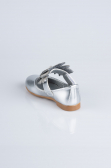Silver Patent Leather Kid Shoe MJ4001