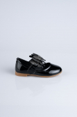 Black Patent Leather Kid Shoe MJ4001