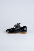 Black Patent Leather Kid Shoe MJ4001