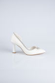 White Satin Stiletto MJ8008