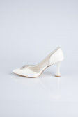White Satin Stiletto MJ8008