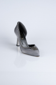 Platinum Satin Stiletto MJ8008