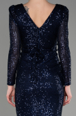 Midi Navy Blue Party Dress ABK1808