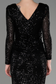 Midi Black Party Dress ABK1808