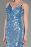 Long Indigo Mermaid Evening Gown ABU3768