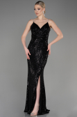 Long Black Mermaid Evening Gown ABU3768