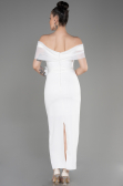 Midi White Evening Dress ABK2014