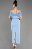 Midi Blue Evening Dress ABK2014