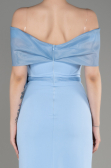 Midi Blue Evening Dress ABK2014