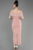 Midi Powder Color Evening Dress ABK2014