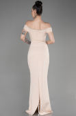 Long Beige Prom Gown ABU3781