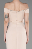 Long Beige Prom Gown ABU3781