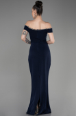 Long Navy Blue Prom Gown ABU3781