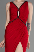Long Red Mermaid Prom Dress ABU3782
