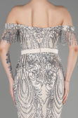 Long Mink Plus Size Engagement Dress ABU3785