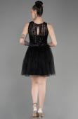 Short Black Prom Gown ABK2016