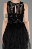 Short Black Prom Gown ABK2016
