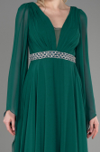 Long Emerald Green Chiffon Evening Dress ABU3541