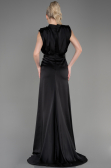 Black Long Satin Evening Dress ABU2133