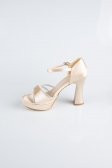 Mink Satin Platform Heel MJS3409