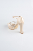 Mink Satin Platform Heel MJS3409
